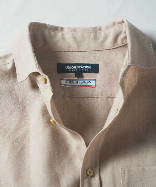 MEN'S BIGI / メンズビギ シャツ・ブラウス | COOLMAX フレンチリネン 7分袖シャツ | 詳細6