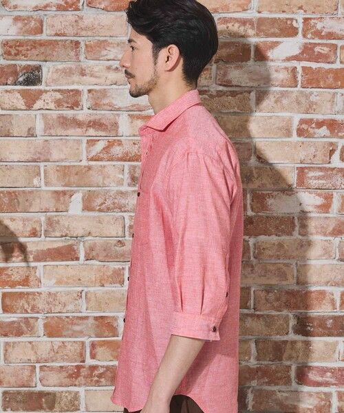 MEN'S BIGI / メンズビギ シャツ・ブラウス | COOLMAX フレンチリネン 7分袖シャツ | 詳細11