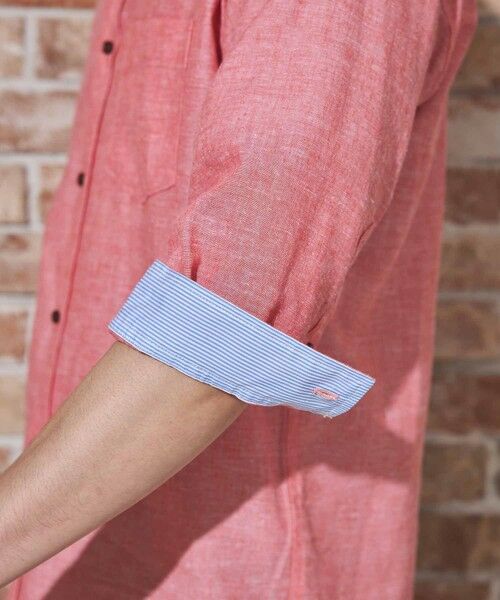 MEN'S BIGI / メンズビギ シャツ・ブラウス | COOLMAX フレンチリネン 7分袖シャツ | 詳細14