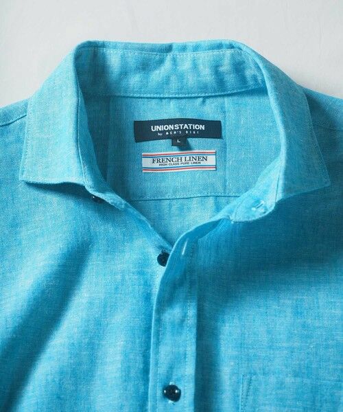 MEN'S BIGI / メンズビギ シャツ・ブラウス | COOLMAX フレンチリネン 7分袖シャツ | 詳細17