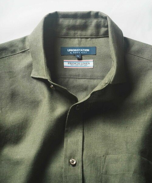 MEN'S BIGI / メンズビギ シャツ・ブラウス | COOLMAX フレンチリネン 7分袖シャツ | 詳細22