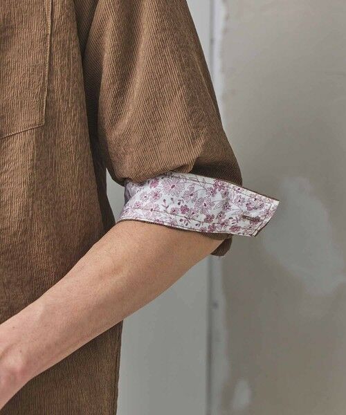 MEN'S BIGI / メンズビギ シャツ・ブラウス | ナチュラルストレッチワッシャー七分袖ワイドカラーシャツ | 詳細10