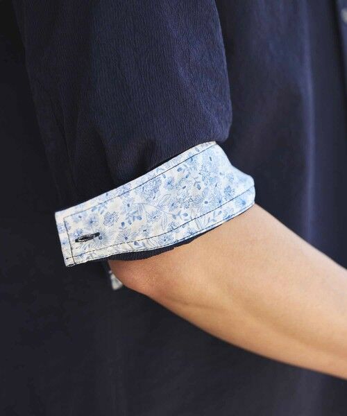 MEN'S BIGI / メンズビギ シャツ・ブラウス | ナチュラルストレッチワッシャー七分袖ワイドカラーシャツ | 詳細16