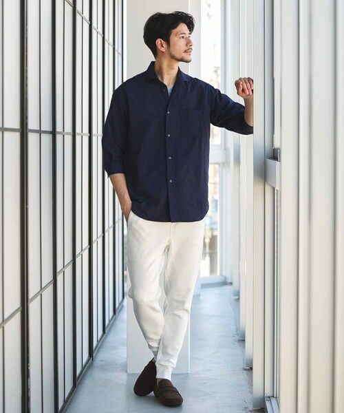 MEN'S BIGI / メンズビギ シャツ・ブラウス | ナチュラルストレッチワッシャー七分袖ワイドカラーシャツ | 詳細18