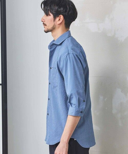 MEN'S BIGI / メンズビギ シャツ・ブラウス | ナチュラルストレッチワッシャー七分袖ワイドカラーシャツ | 詳細23