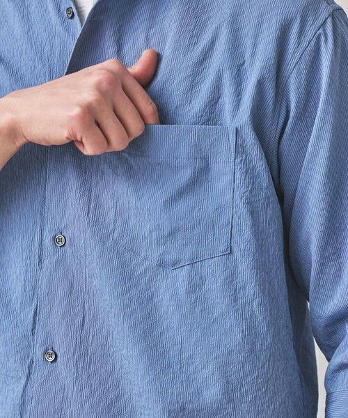 MEN'S BIGI / メンズビギ シャツ・ブラウス | ナチュラルストレッチワッシャー七分袖ワイドカラーシャツ | 詳細26