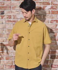 MEN'S BIGI / メンズビギ シャツ・ブラウス | ワッシャーワイドカラー半袖シャツ