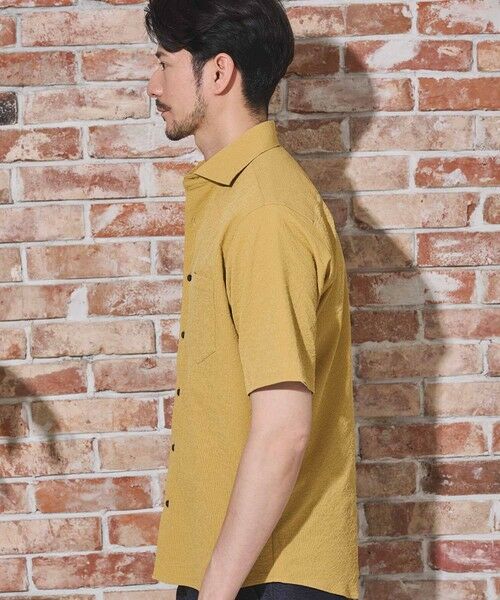 MEN'S BIGI / メンズビギ シャツ・ブラウス | ワッシャーワイドカラー半袖シャツ | 詳細6