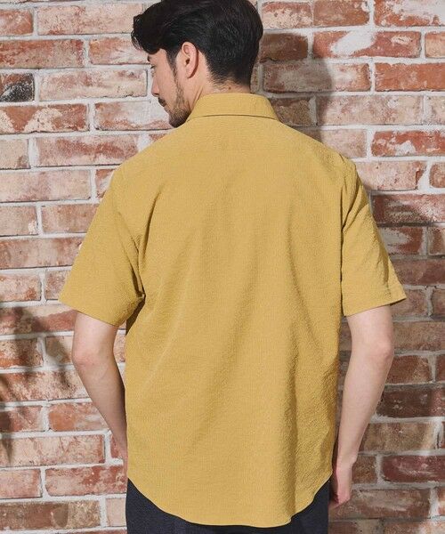 MEN'S BIGI / メンズビギ シャツ・ブラウス | ワッシャーワイドカラー半袖シャツ | 詳細7