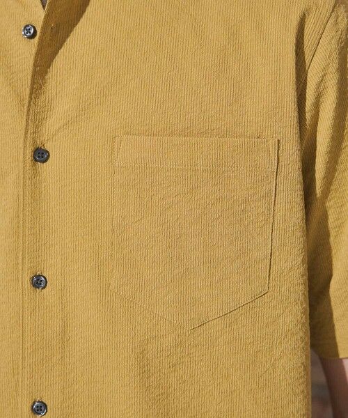 MEN'S BIGI / メンズビギ シャツ・ブラウス | ワッシャーワイドカラー半袖シャツ | 詳細8