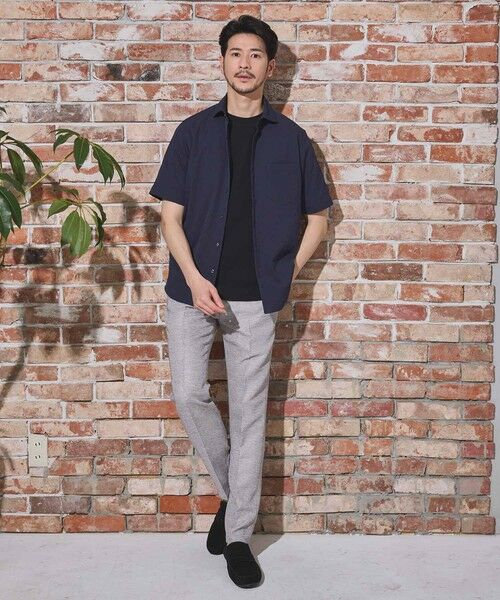 MEN'S BIGI / メンズビギ シャツ・ブラウス | ワッシャーワイドカラー半袖シャツ | 詳細12