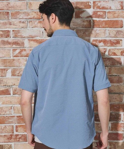 MEN'S BIGI / メンズビギ シャツ・ブラウス | ワッシャーワイドカラー半袖シャツ | 詳細15