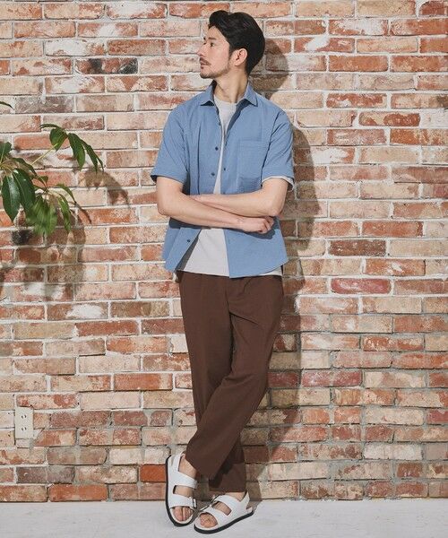MEN'S BIGI / メンズビギ シャツ・ブラウス | ワッシャーワイドカラー半袖シャツ | 詳細19