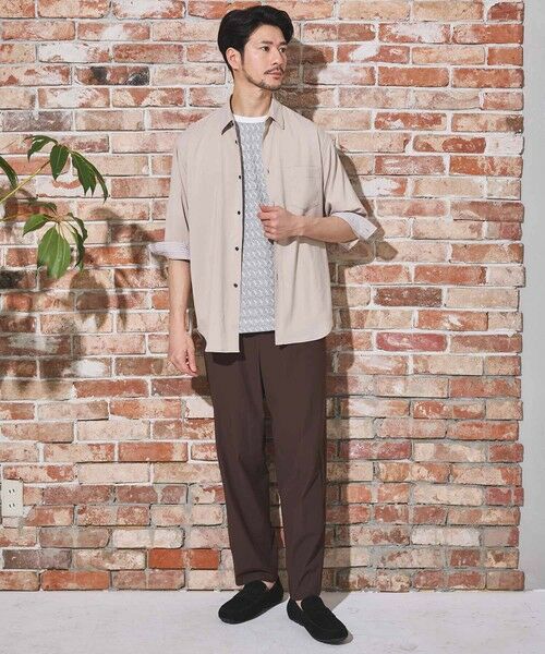 MEN'S BIGI / メンズビギ シャツ・ブラウス | ストレッチカチオン七分袖シャツ | 詳細4