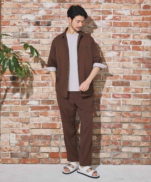 MEN'S BIGI / メンズビギ シャツ・ブラウス | ストレッチカチオン七分袖シャツ | 詳細6