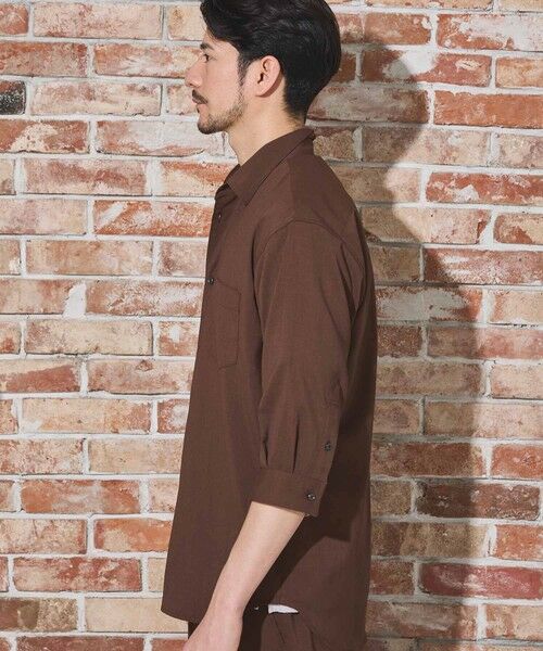 MEN'S BIGI / メンズビギ シャツ・ブラウス | ストレッチカチオン七分袖シャツ | 詳細8