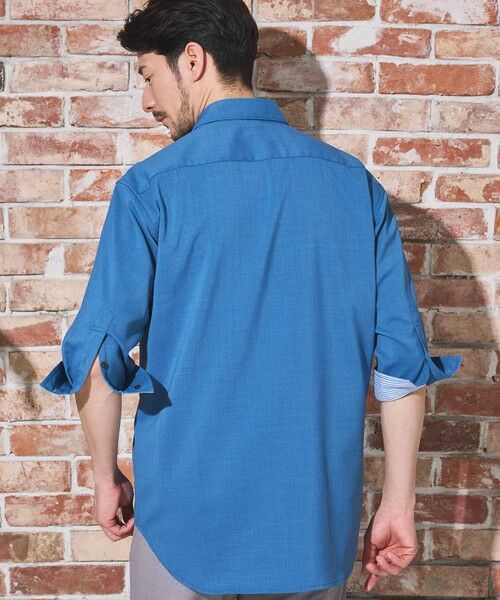 MEN'S BIGI / メンズビギ シャツ・ブラウス | ストレッチカチオン七分袖シャツ | 詳細12