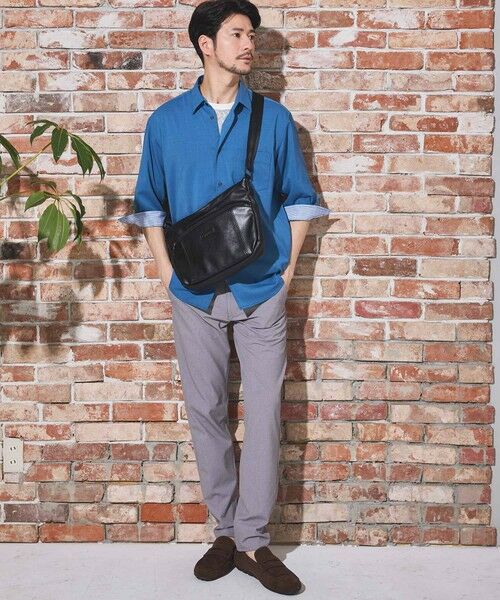 MEN'S BIGI / メンズビギ シャツ・ブラウス | ストレッチカチオン七分袖シャツ | 詳細13