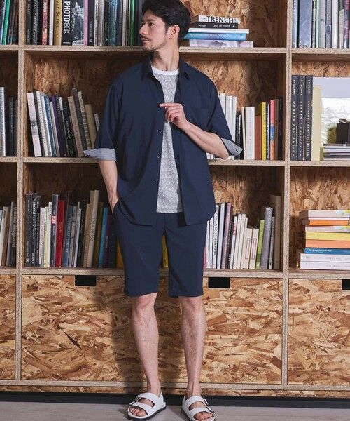 MEN'S BIGI / メンズビギ シャツ・ブラウス | ストレッチカチオン七分袖シャツ | 詳細20