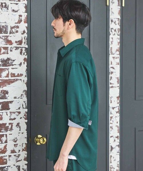 MEN'S BIGI / メンズビギ シャツ・ブラウス | ストレッチカチオン七分袖シャツ | 詳細21