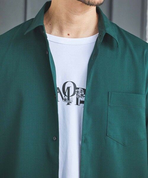 MEN'S BIGI / メンズビギ シャツ・ブラウス | ストレッチカチオン七分袖シャツ | 詳細23