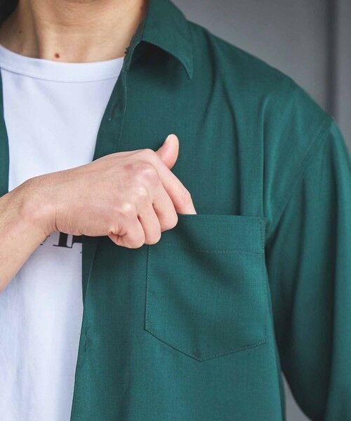 MEN'S BIGI / メンズビギ シャツ・ブラウス | ストレッチカチオン七分袖シャツ | 詳細24