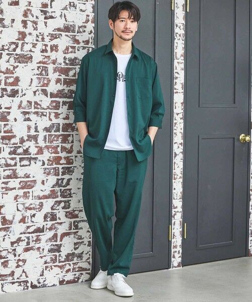 MEN'S BIGI / メンズビギ シャツ・ブラウス | ストレッチカチオン七分袖シャツ | 詳細27