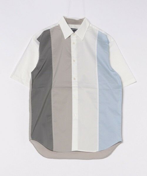 MEN'S BIGI / メンズビギ シャツ・ブラウス | 配色切替レギュラーカラー半袖シャツ | 詳細6