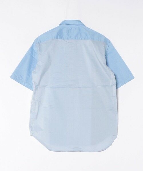 MEN'S BIGI / メンズビギ シャツ・ブラウス | 配色切替レギュラーカラー半袖シャツ | 詳細11