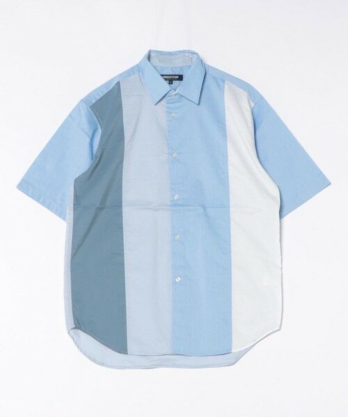 MEN'S BIGI / メンズビギ シャツ・ブラウス | 配色切替レギュラーカラー半袖シャツ | 詳細12