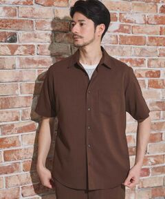 MEN'S BIGI / メンズビギ シャツ・ブラウス | ストレッチカチオン半袖シャツ