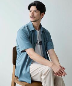 MEN'S BIGI / メンズビギ シャツ・ブラウス | ストレッチカチオン半袖シャツ