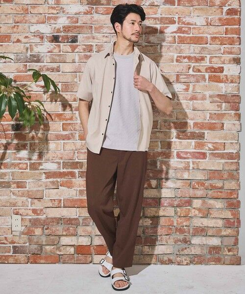 MEN'S BIGI / メンズビギ シャツ・ブラウス | ストレッチカチオン半袖シャツ | 詳細6