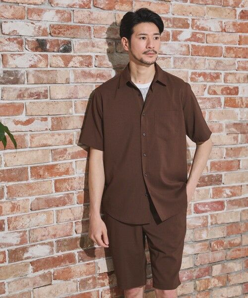 MEN'S BIGI / メンズビギ シャツ・ブラウス | ストレッチカチオン半袖シャツ | 詳細8