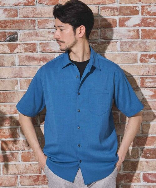 MEN'S BIGI / メンズビギ シャツ・ブラウス | ストレッチカチオン半袖シャツ | 詳細9
