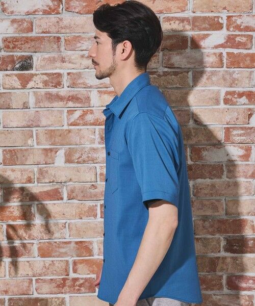 MEN'S BIGI / メンズビギ シャツ・ブラウス | ストレッチカチオン半袖シャツ | 詳細10