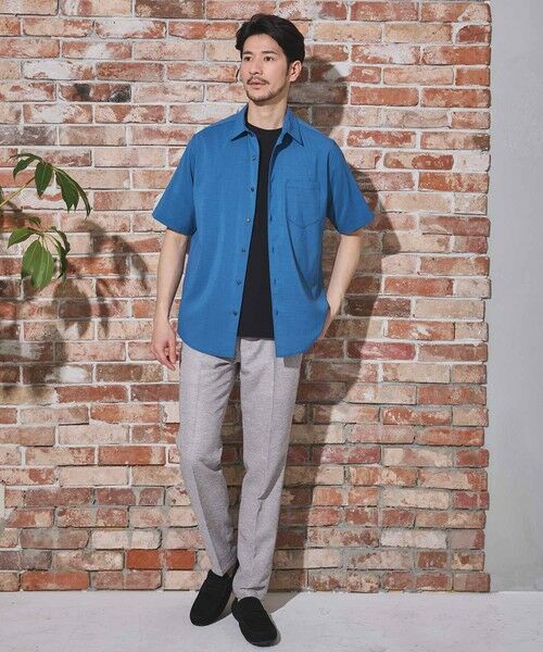 MEN'S BIGI / メンズビギ シャツ・ブラウス | ストレッチカチオン半袖シャツ | 詳細11