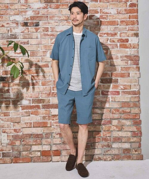 MEN'S BIGI / メンズビギ シャツ・ブラウス | ストレッチカチオン半袖シャツ | 詳細22