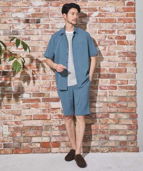 MEN'S BIGI / メンズビギ シャツ・ブラウス | ストレッチカチオン半袖シャツ | 詳細23