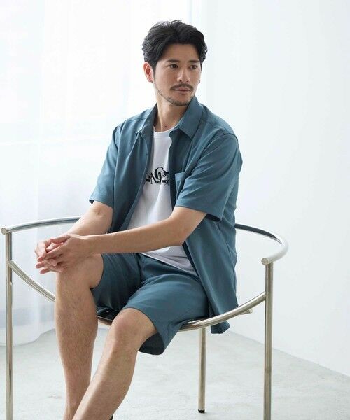 MEN'S BIGI / メンズビギ シャツ・ブラウス | ストレッチカチオン半袖シャツ | 詳細19