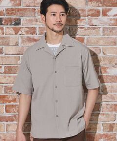 MEN'S BIGI / メンズビギ シャツ・ブラウス | 楊柳カチオン半袖開襟シャツ