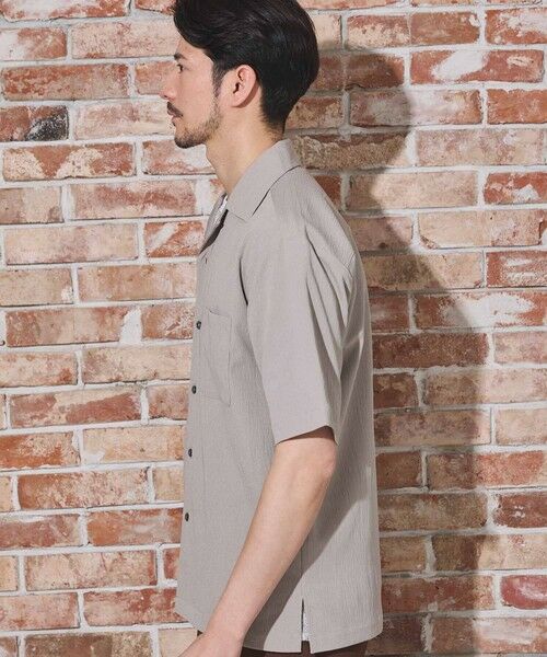 MEN'S BIGI / メンズビギ シャツ・ブラウス | 楊柳カチオン半袖開襟シャツ | 詳細2