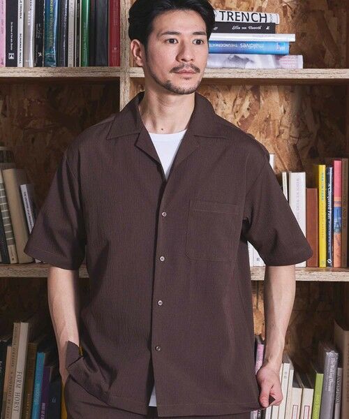 MEN'S BIGI / メンズビギ シャツ・ブラウス | 楊柳カチオン半袖開襟シャツ | 詳細10