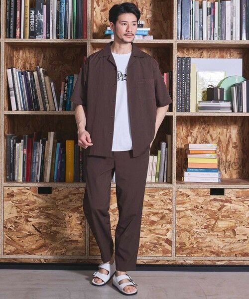 MEN'S BIGI / メンズビギ シャツ・ブラウス | 楊柳カチオン半袖開襟シャツ | 詳細14