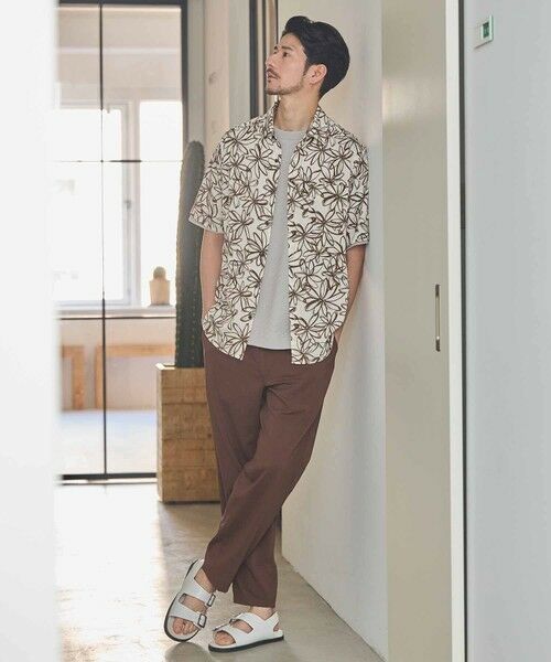 MEN'S BIGI / メンズビギ シャツ・ブラウス | フラワー柄プリントレギュラーカラー半袖シャツ | 詳細4