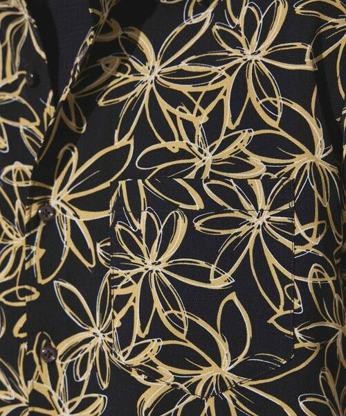 MEN'S BIGI / メンズビギ シャツ・ブラウス | フラワー柄プリントレギュラーカラー半袖シャツ | 詳細9