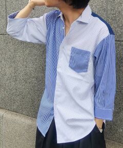 クレイジーパターン七分袖シャツ