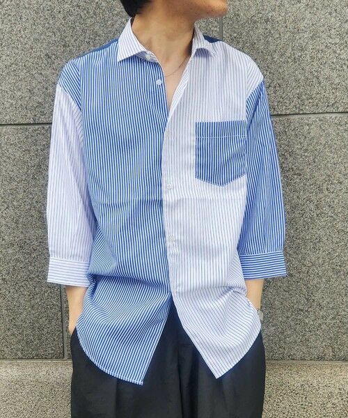 MEN'S BIGI / メンズビギ シャツ・ブラウス | クレイジーパターン七分袖シャツ | 詳細1