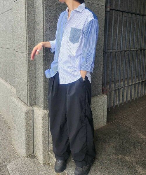 MEN'S BIGI / メンズビギ シャツ・ブラウス | クレイジーパターン七分袖シャツ | 詳細4