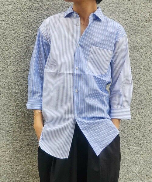 MEN'S BIGI / メンズビギ シャツ・ブラウス | クレイジーパターン七分袖シャツ | 詳細12